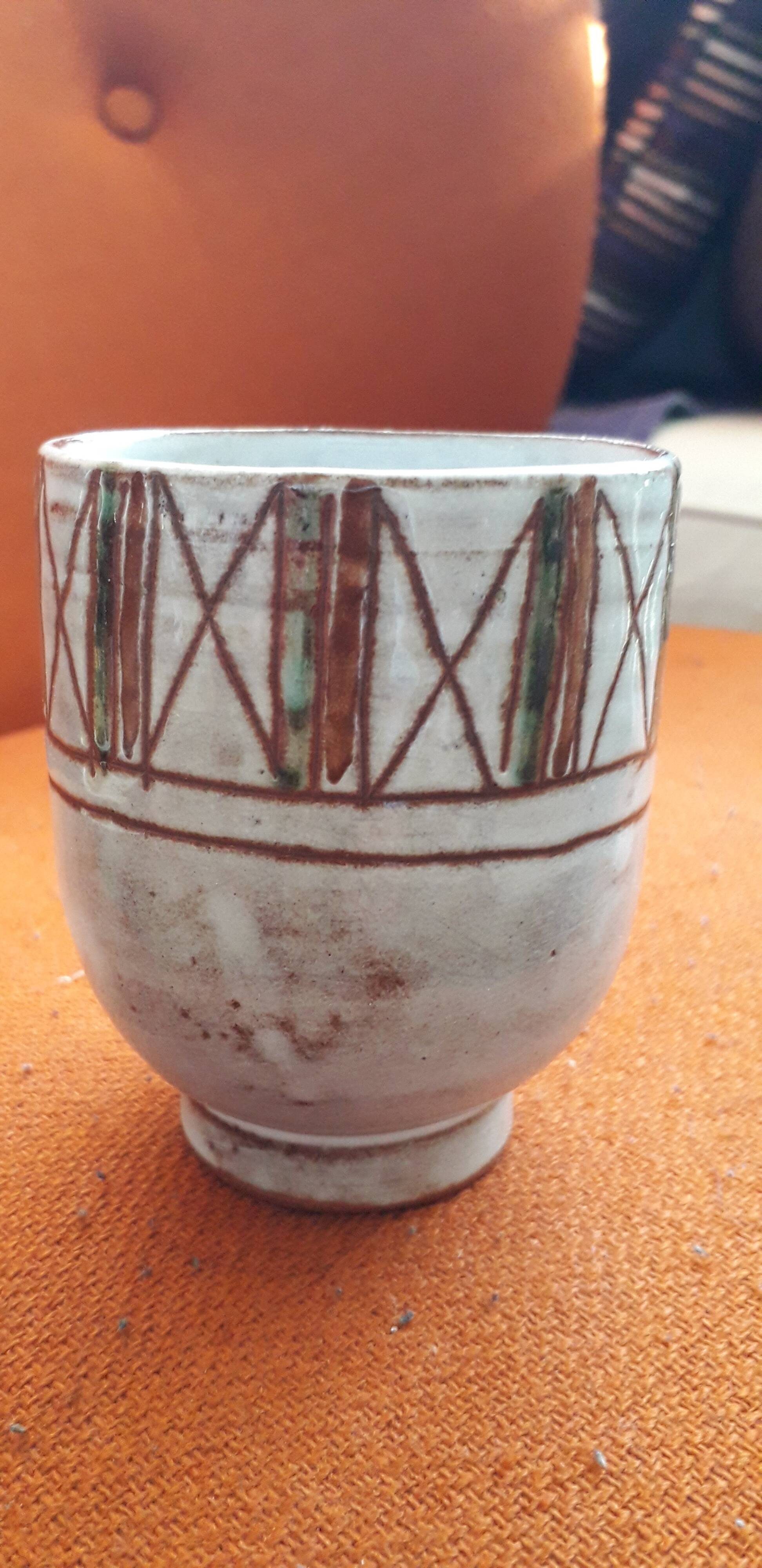 Vintage Vallauris vase by Jean Rivier