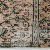 Light Blush Pink All-over Floral Vintage Rug, 188x276Cm