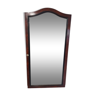 Miroir biseauté en loupe d orme 163cm×65 cm
