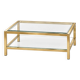 Table basse à double plateau des années 70