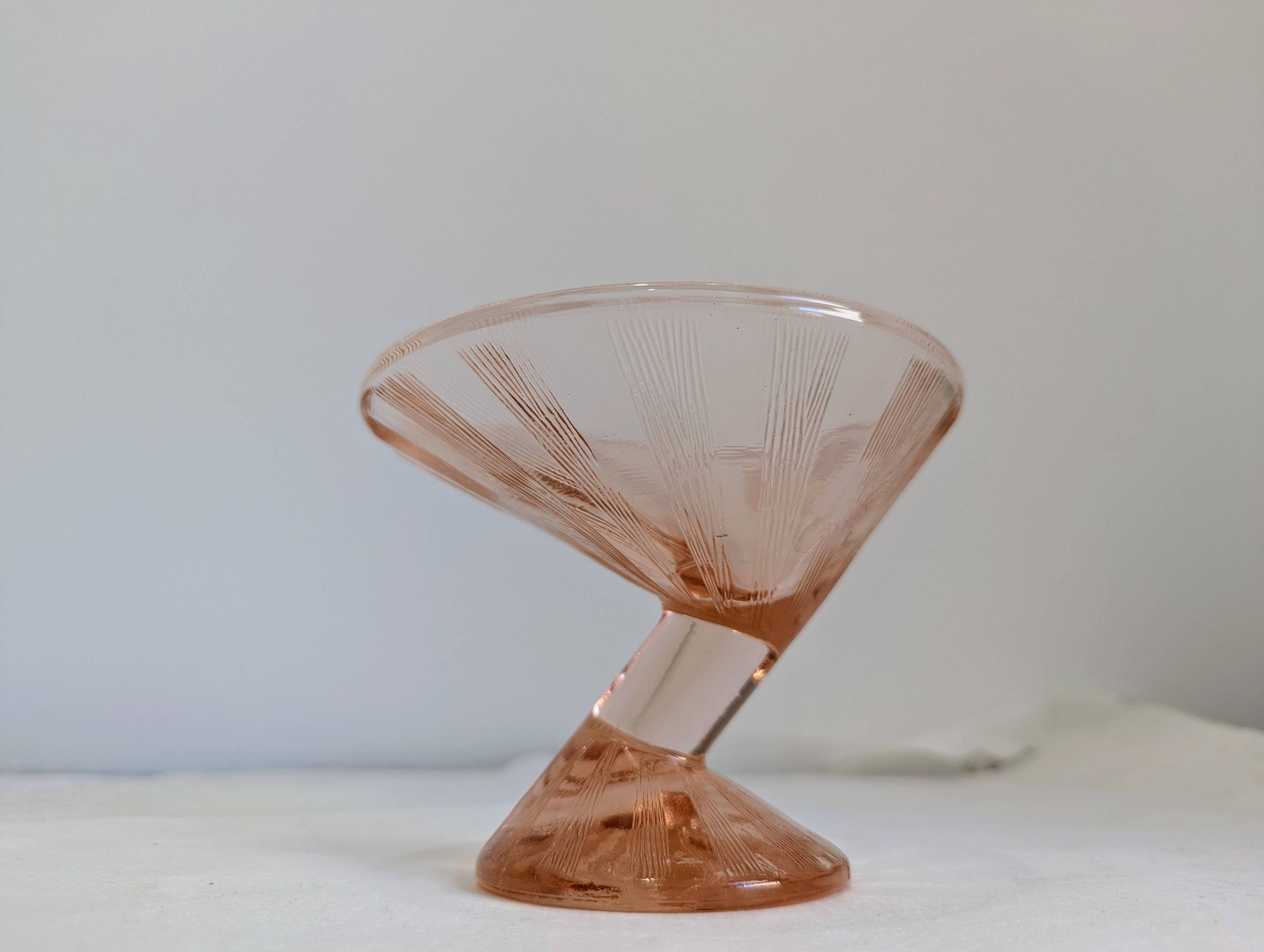 Art Deco Martini Glass