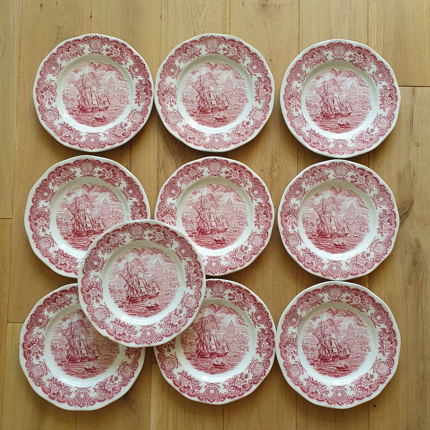 English faience plates Enoch Wedgwood
