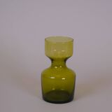 Green glass vase from the 70s
