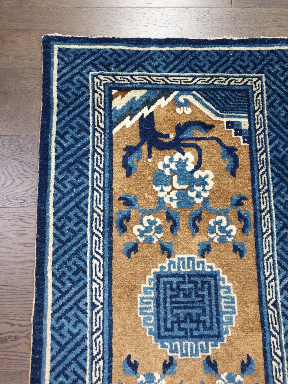 Antique handmade chinese rug