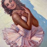 Table HST "Young dancer" André DAVID (XIX-XX) Opera