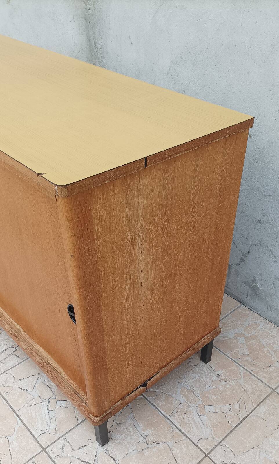 Enfilade vintage buffet d'école en chêne