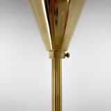 Suspension mid-century en laiton et verre, 1970s