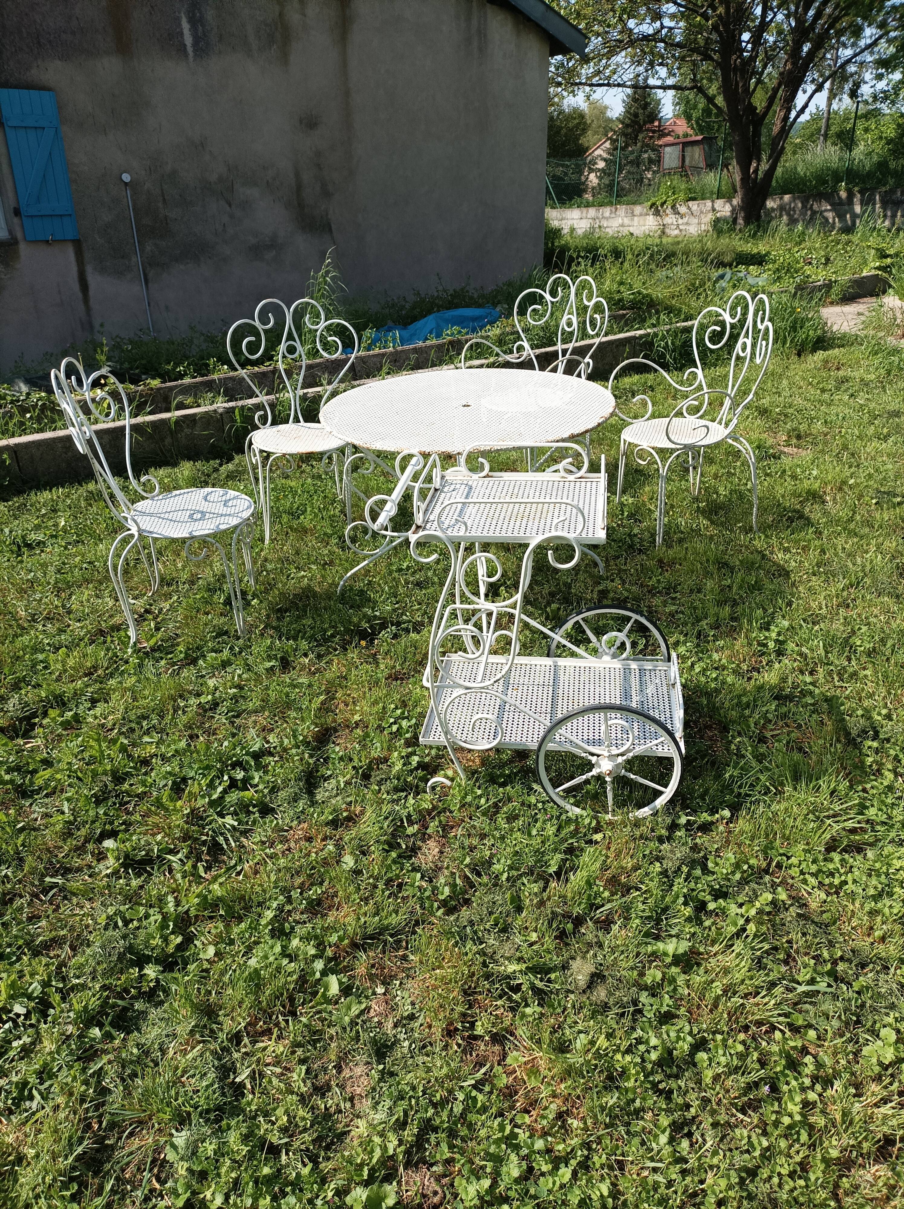 Vintage garden furniture 6 pieces