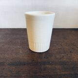 Gien ceramic cup with vintage red pattern