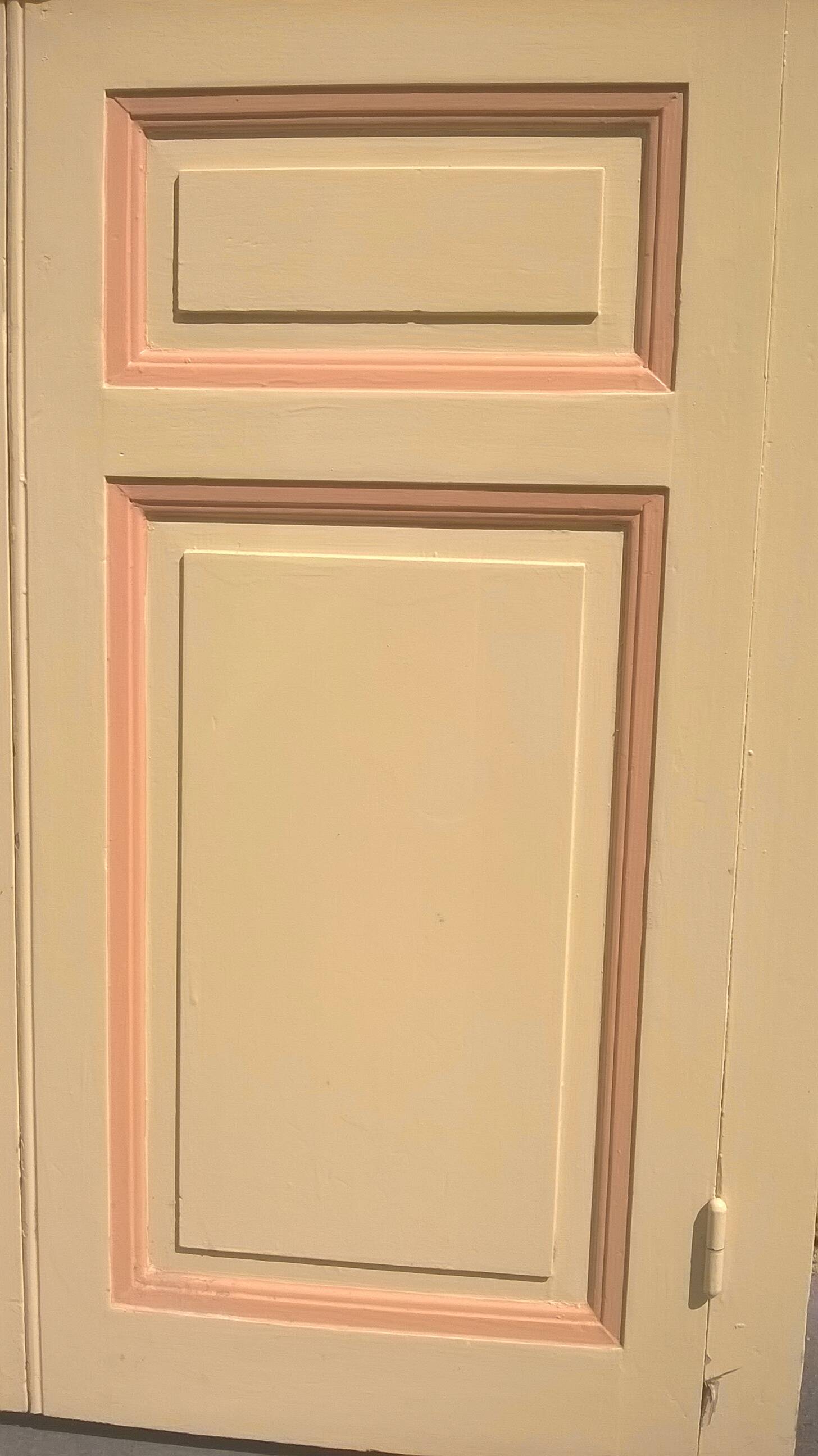 Set of large double antique wardrobe doors.