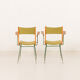Boomerang chair attr. to Carlo De Carli, set of 2, Italy 1950s