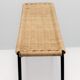 Carl Aubock side table, bench for flowering plants, iron, rattan, wicker, Austria, 1950s