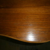 Rattan and wood desk