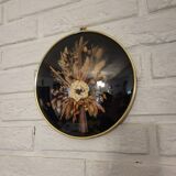 Curved frame dried flowers