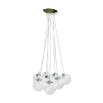 Suspension lumineuse (8 boules)