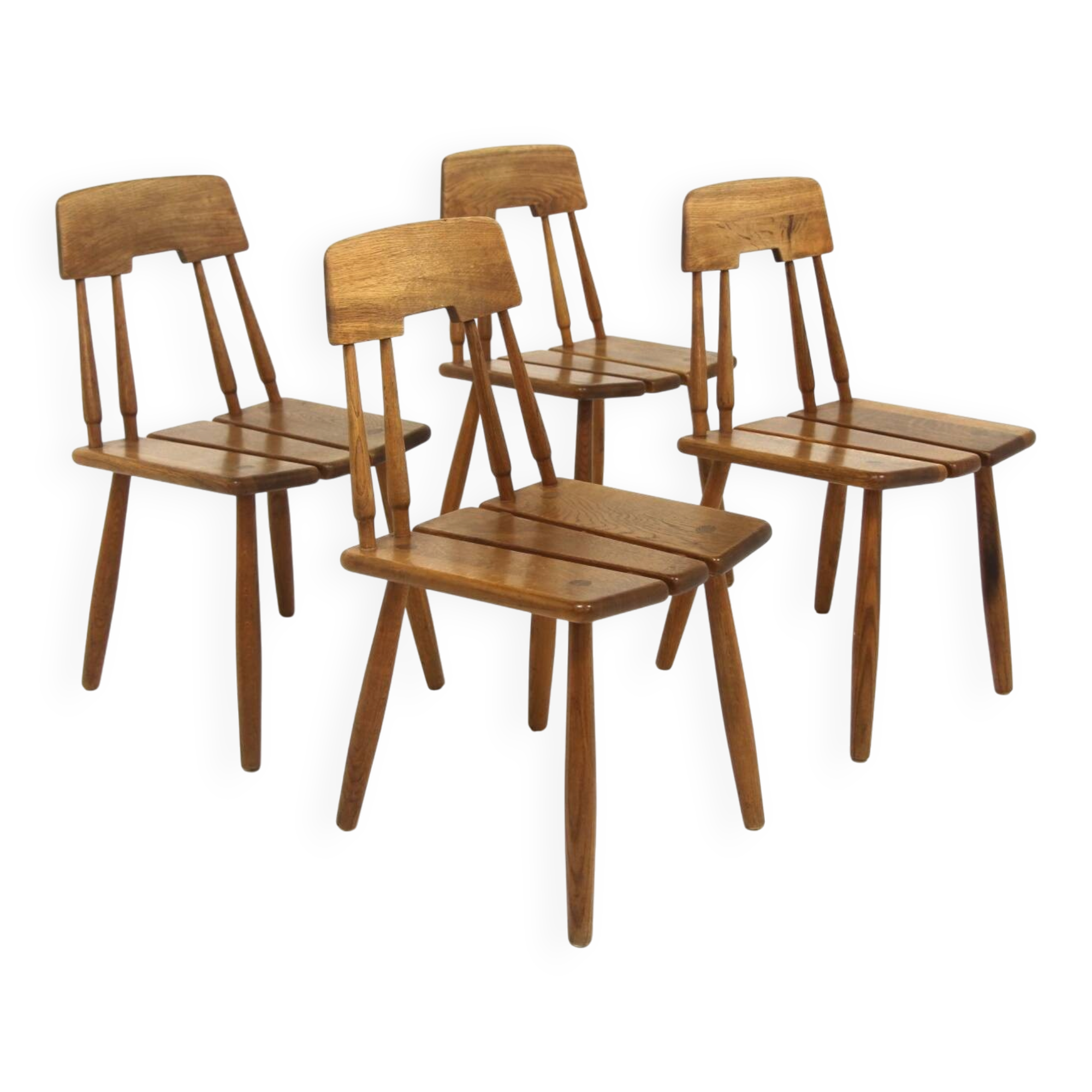 Set de 4 chaises scandinave "Model 121", Bröderna Wigsells, Suède, 1960