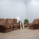 Canapé modulaire italien vintage inspiré des fleurs, années 1970