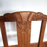 2 art deco chairs canned