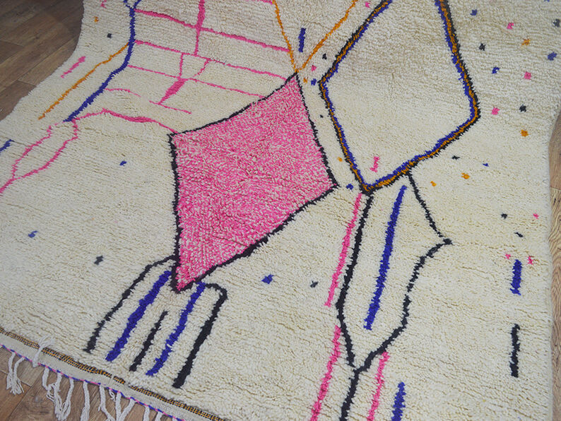 Tapis berbère coloré tribal 323 x 208 cm