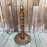 Carved wooden lamp base 1950