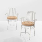 Mathieu Matégot pair of Cap d'Ail chairs 1950s