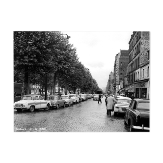 Photo print framed Paris in 1965 Bd de la Gare on the day (Paris 13th)