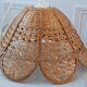 Wicker suspension / rattan flowers petal 70s