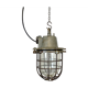 Industrial cast iron cage pendant light, 1960s