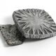 Very nice 1960s Pop Art Sunburst design cast aluminum door handle