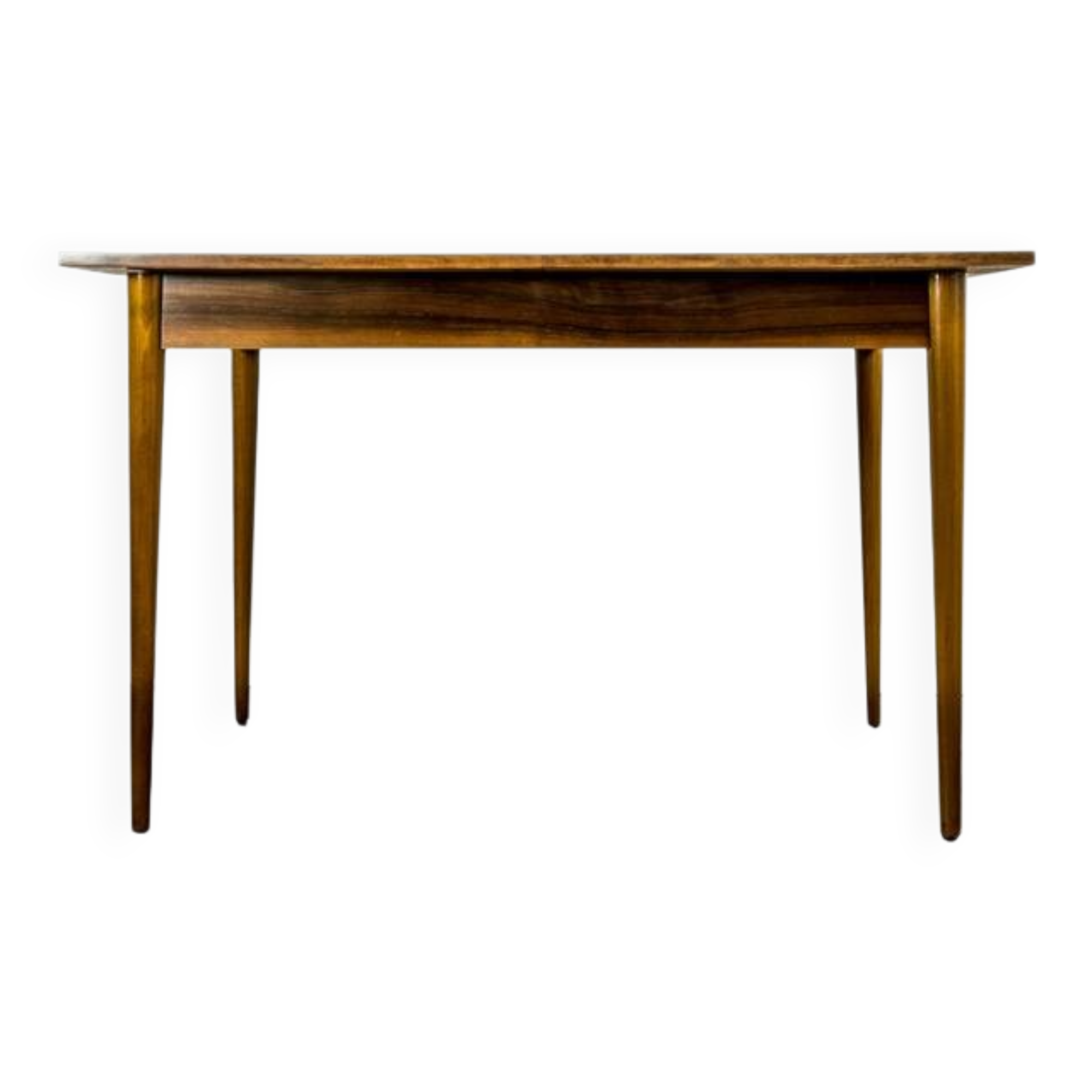Mid Century Extendable Dining Table In Walnut, 1960s