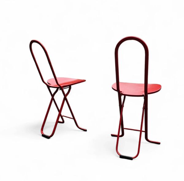 Chaises pliantes par Gastone Rinaldi pour Thema, années 1970, ensemble de 2