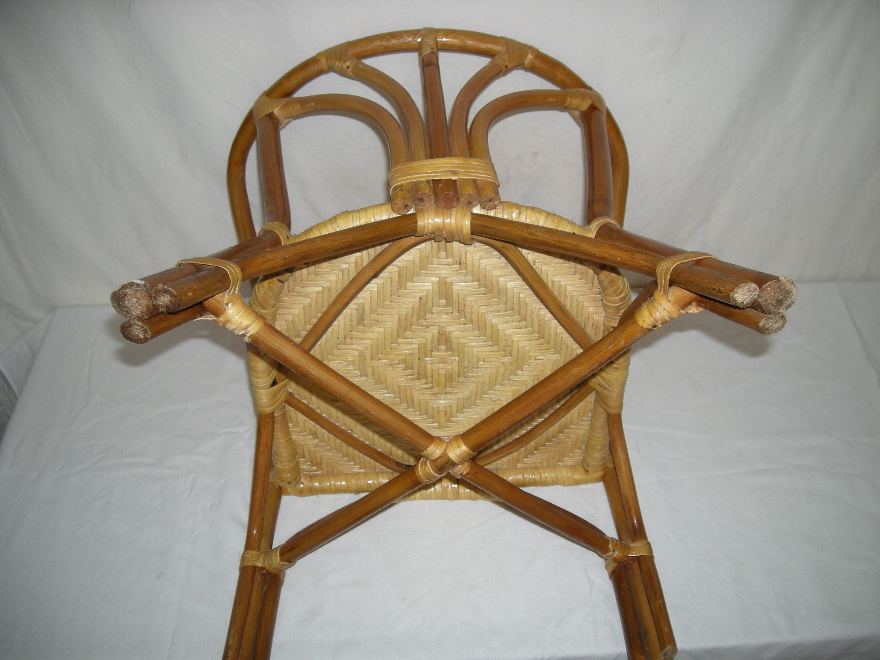 Rattan bamboo armchair child of the 50s - 60s