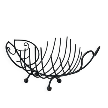 Brutalist metal fish basket