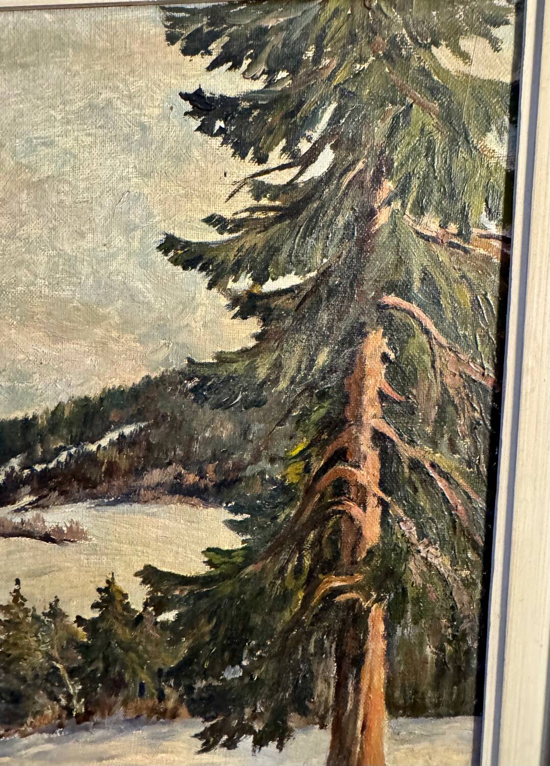 Winter Mountain Painting