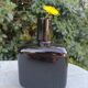 Vase Noir Cubique
