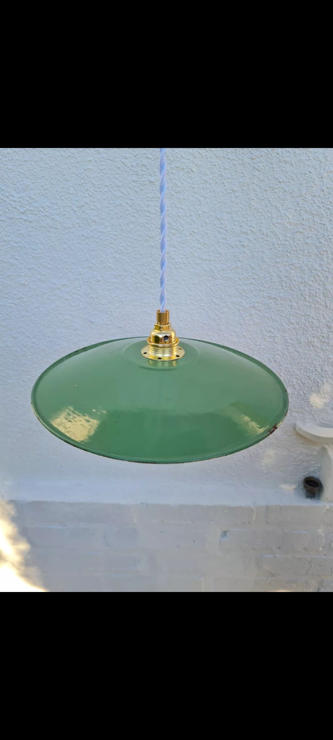 Enamelled sheet metal suspension 1950