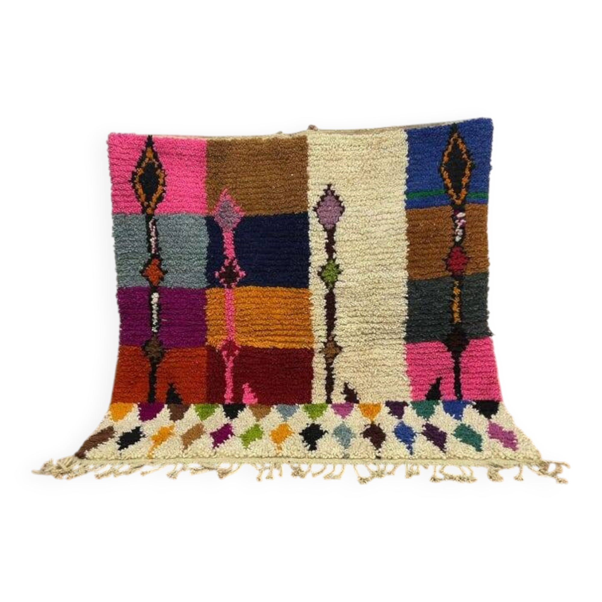 Berber Mrirt rug, handmade in Morocco, 100% wool 3X2m