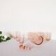 Old pink fine glass liquor service
