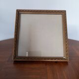 Old square golden frame to place or hang
