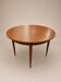 Large extendable French dining table in teak – 1960s