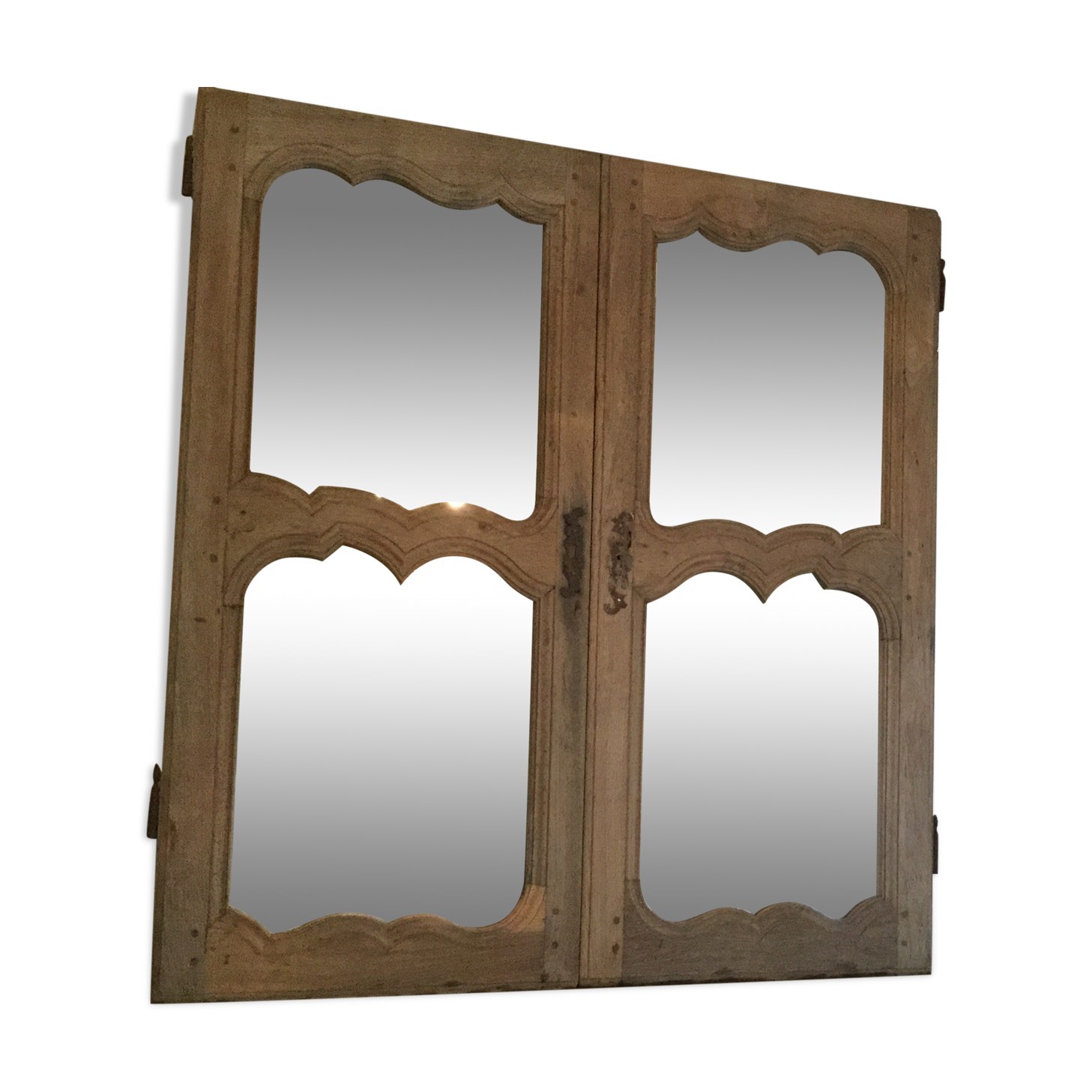 Mirror in old window