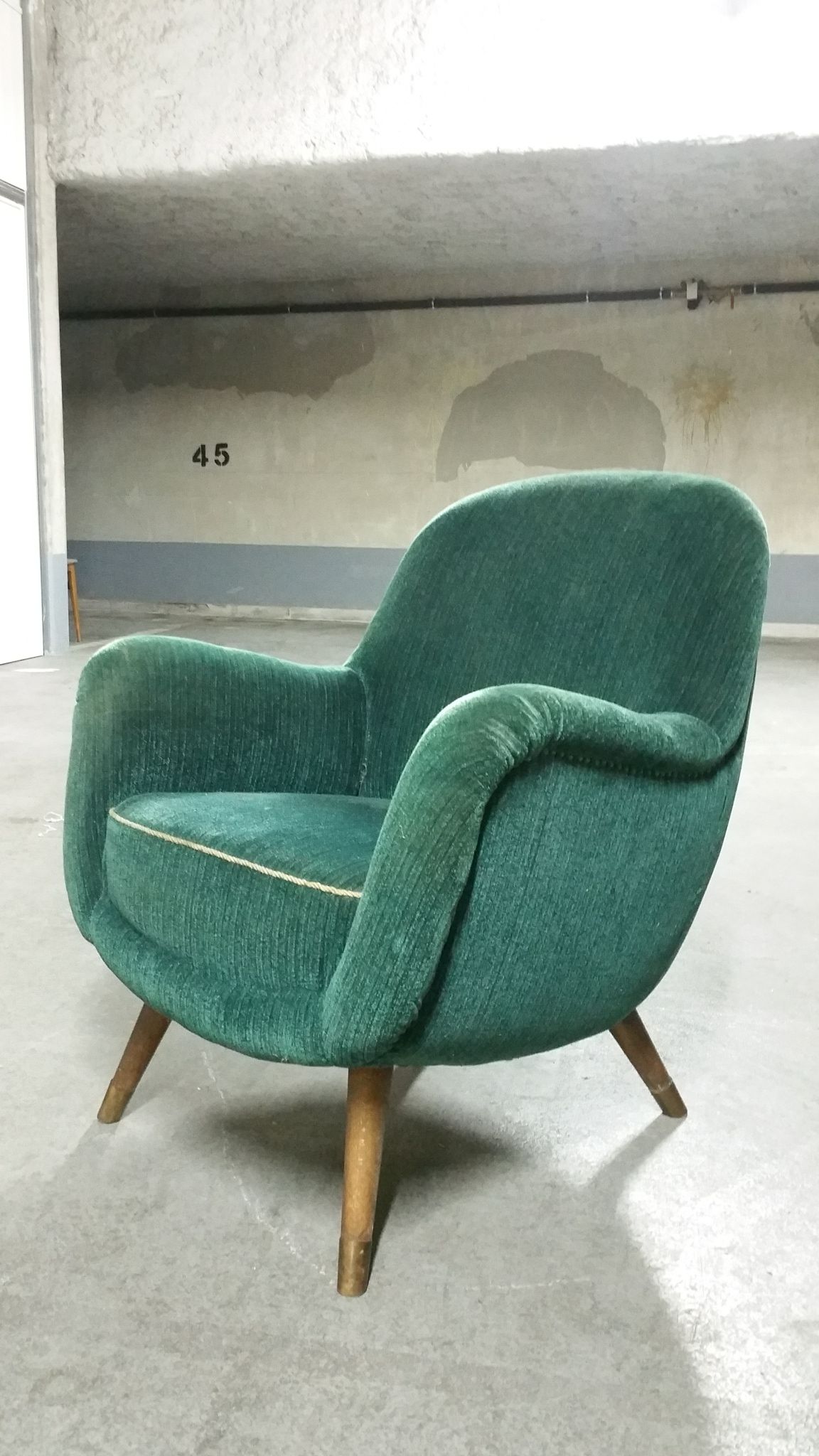 Fauteuil oeuf années 50/60