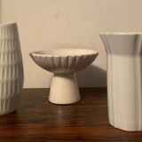 Set of 3 vintage Bareuther porcelain vases.