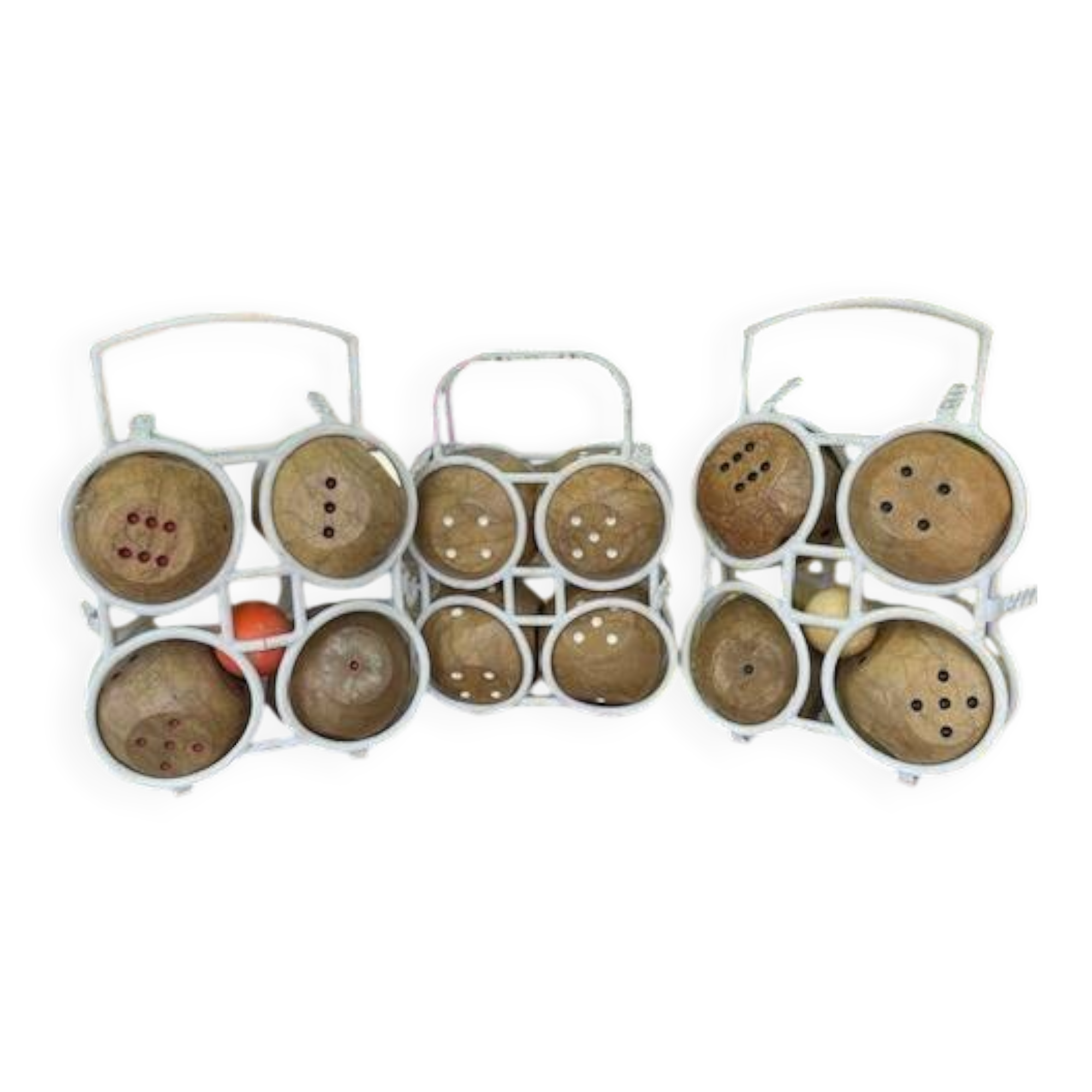 Vintage 1960s Toy: Three Sets of 4 Balls