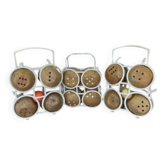 Vintage 1960s Toy: Three Sets of 4 Balls