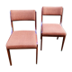 Chaises tissus chiné vintages