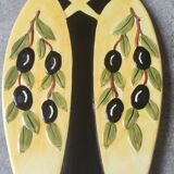 Ceramic cicada dish signed NEM