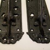 Cast iron dragon door handle 30cm pair