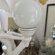 White ceramic lamp and opaline globe woman art deco art nouveau