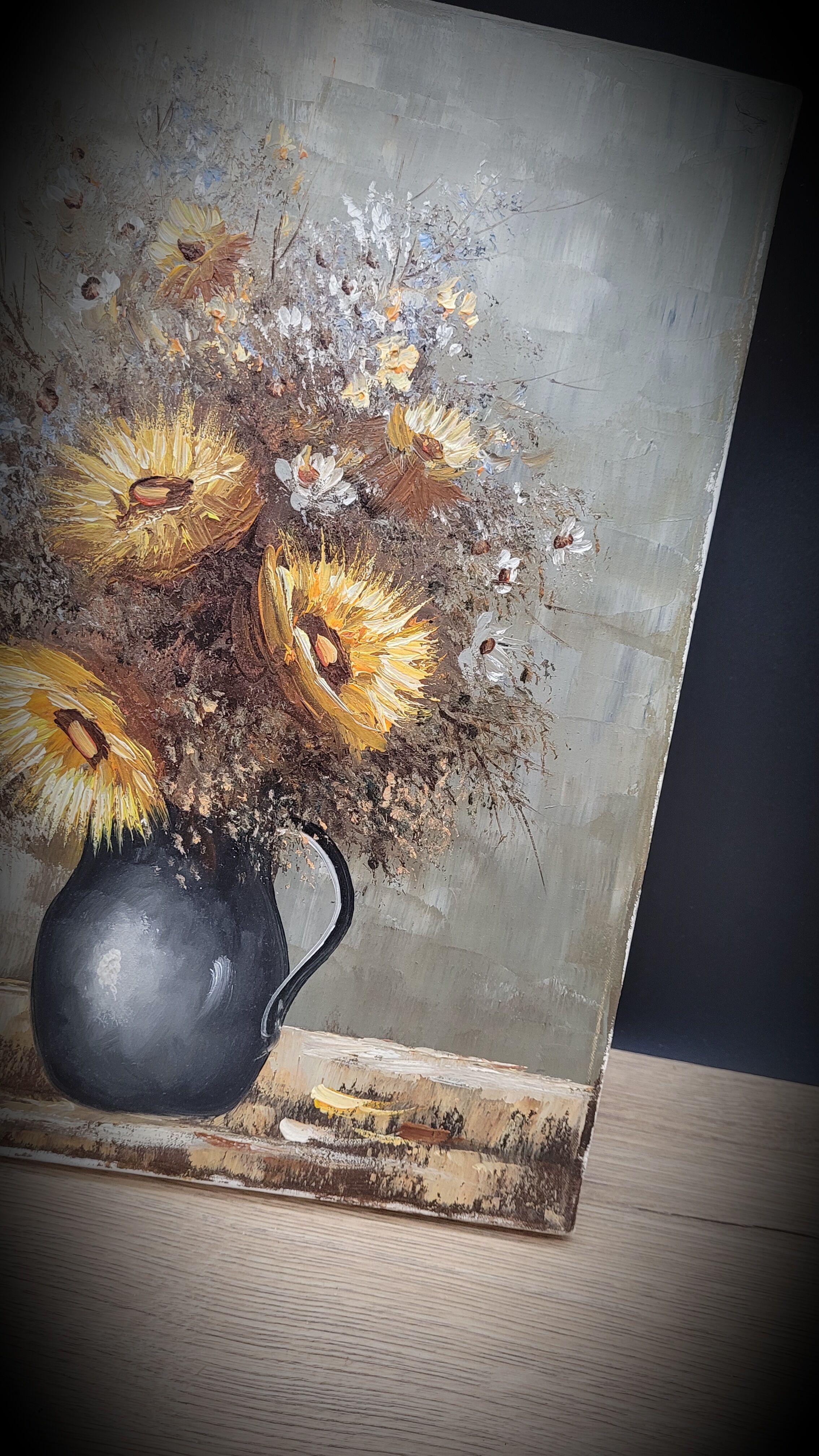 Painting on canvas Flowers Mogisse